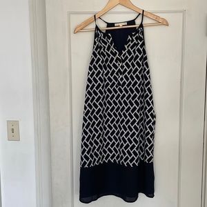 Under Skies blue and white summer dress